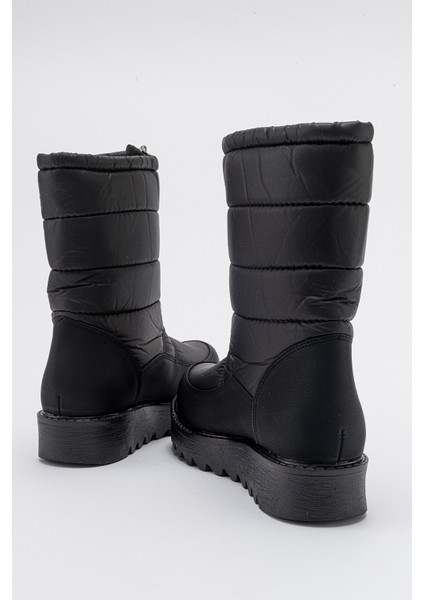 Vay Siyah Fermuarlı Kadın Kar Botu