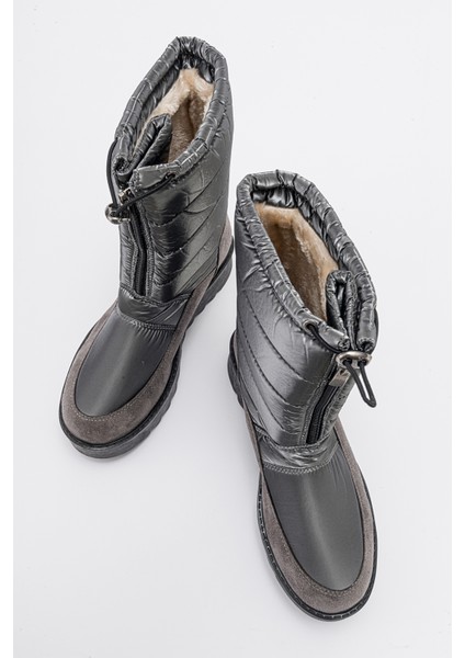 Vay Platin Fermuarlı Kadın Kar Botu fiyatları