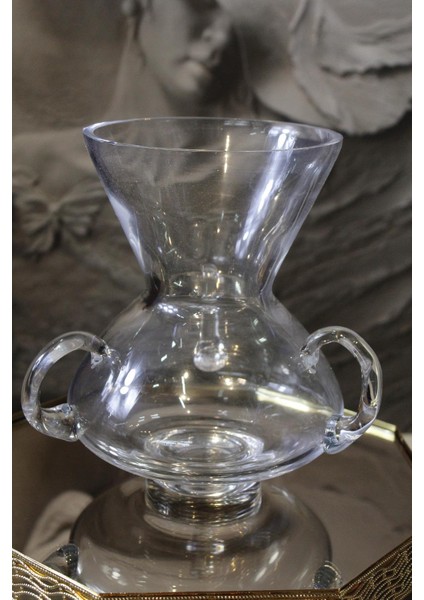 Denizlicam El Imalatı Kristal Dekor Bombeli Vazo 1 Adet 1027883 23846