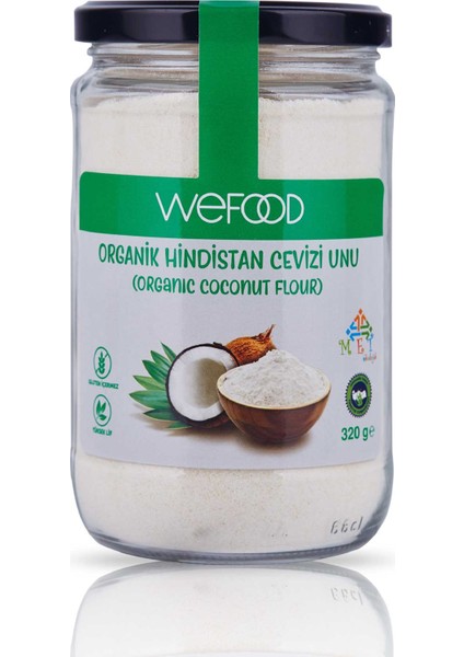 x3 Adet Organik Hindistan Cevizi Unu 320 gr