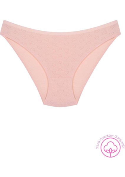 1501 Kalpli %100 Pamuklu 5'li Kadın Bikini Külot Paketi 1501-V3