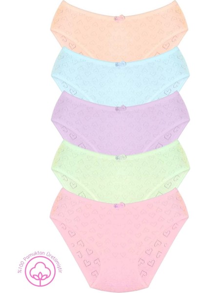 020 Kalpli %100 Pamuk 5'li Çocuk Külot Paketi 020-V2