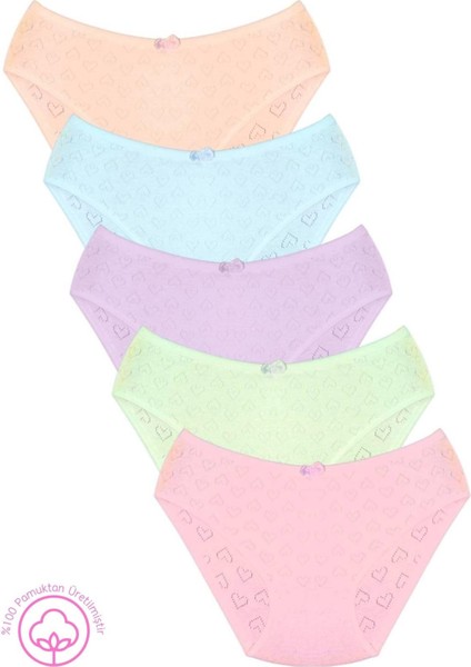 020 Kalpli %100 Pamuk 5'li Çocuk Külot Paketi 020-V2 fiyatları