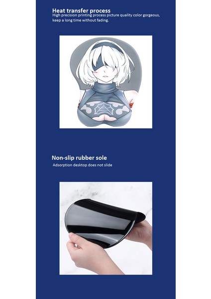 Silikon 3D Bilek Mouse Pad (Yurt Dışından) modelleri