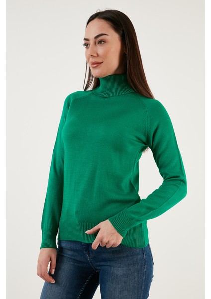 Balıkçı Yaka Slim Fit Ince Triko Kazak Bayan Kazak 23K0401K1