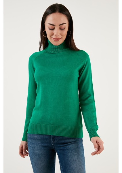 Balıkçı Yaka Slim Fit Ince Triko Kazak Bayan Kazak 23K0401K1 fiyatları