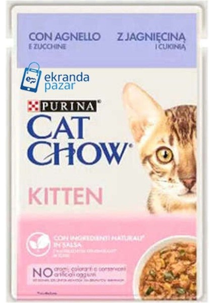 Kitten Kuzu Etli ve Kabaklı Yavru Kedi Islak Maması 85 gr 26 Adet Kedi Yaş Mama fiyatları