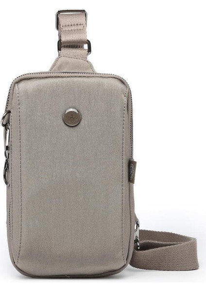 Krinkıl Kumaş Bodybag Uniseks Postacı Çantası BC 3105 - Vizon