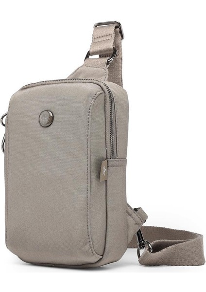 Krinkıl Kumaş Bodybag Uniseks Postacı Çantası BC 3105 - Vizon modelleri