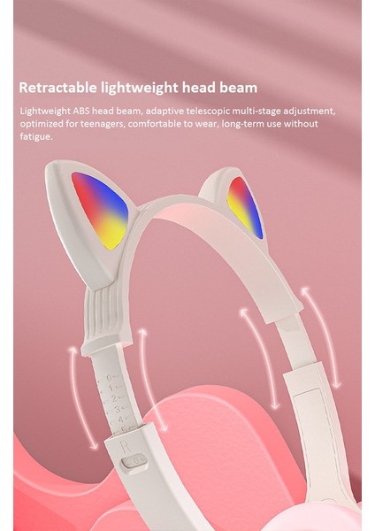 Sevimli Kedi Kulakları Çocuk Kafaya Monte Kablolu Kulaklıklar (Yurt Dışından) modelleri