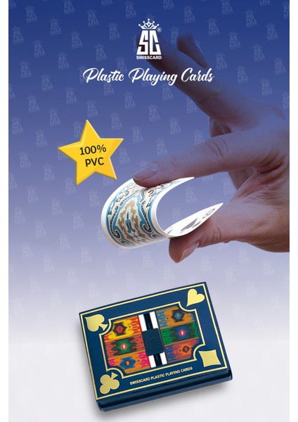 Sc Swısscard -Kilim Desenli Plastik Oyun Kartı fiyatları