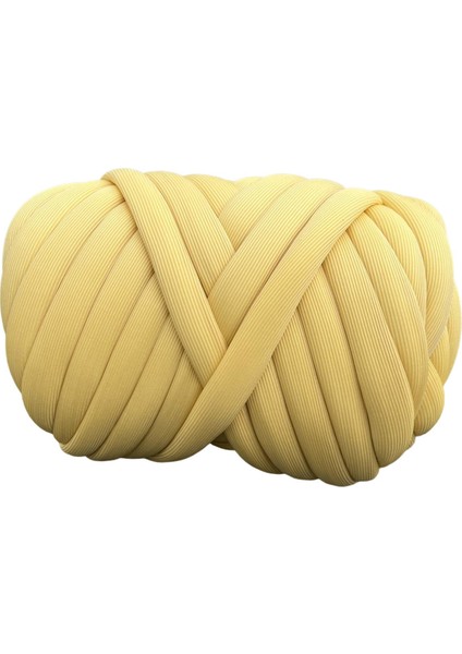 250G Tıknaz Iplik Hacimli Iplik Tığ Dıy Örgülü Düğüm Atma Battaniye Uzunluğu 65.6ft Sarı (Yurt Dışından) fırsatları