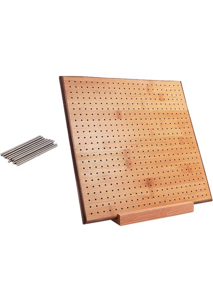 Tığ Işi Ahşap Engelleme Için Mandallı Örgü Pegboard ile Tığ Engelleme Kurulu 23.5CMX23.5CM (Yurt Dışından)