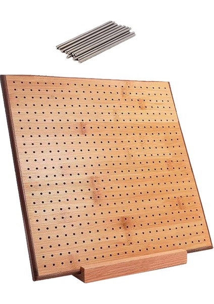 Tığ Işi Ahşap Engelleme Için Mandallı Örgü Pegboard ile Tığ Engelleme Kurulu 23.5CMX23.5CM (Yurt Dışından) fiyatları