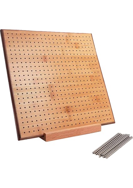 Tığ Işi Ahşap Engelleme Için Mandallı Örgü Pegboard ile Tığ Engelleme Kurulu 19.5CMX19.5CM (Yurt Dışından) modelleri