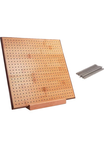 Tığ Işi Ahşap Engelleme Için Mandallı Örgü Pegboard ile Tığ Engelleme Kurulu 19.5CMX19.5CM (Yurt Dışından) indirimleri