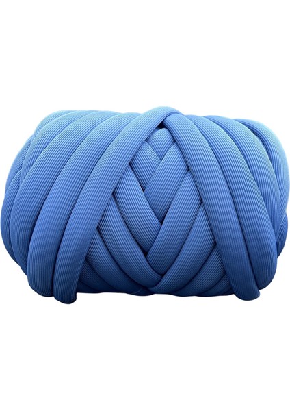 Kalın Iplik, Hacimli Tıknaz Iplik, Yumuşak El Örgüsü Örgülü Düğüm, Jumbo Boru Şeklinde Iplik, Koyu Mavi (Yurt Dışından) modelleri