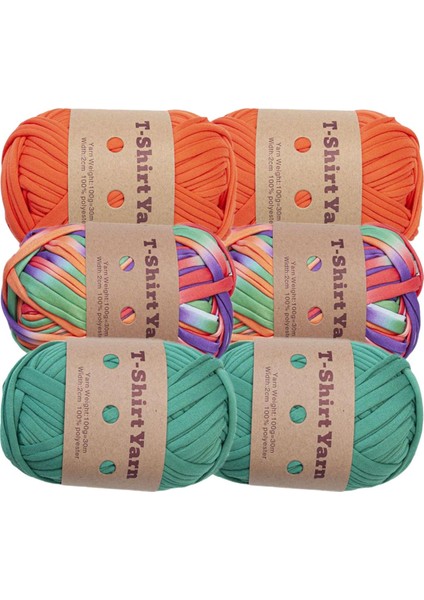 6x T Gö Ipliği El Örgü El Sanatları Tığ Işıkanabilir Çanta Yapımı Malzemesi B (Yurt Dışından) indirimleri