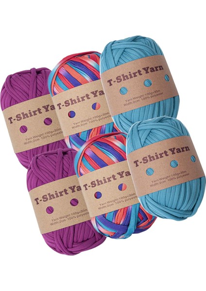 6x T Gö Ipliği El Örgü El Sanatları Tığ Işıkanabilir Çanta Yapımı Malzemesi C (Yurt Dışından) fiyatları