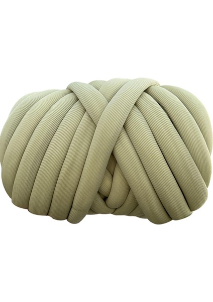 Polyester Kalın Iplik, Jumbo Borulu Iplik, Yumuşak Yıkanabilir Örgü Hacimli Tıknaz Zeytin (Yurt Dışından)