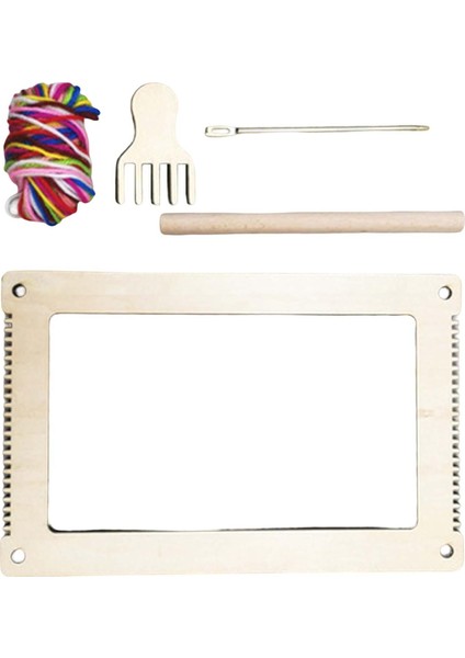 Ahşap Dokuma Tezgahı Crafting Mini Tezgah El Yapımı Dokuma Makinesi Dıy Dikdörtgen M (Yurt Dışından) modelleri