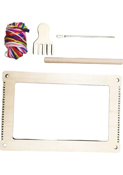Ahşap Dokuma Tezgahı Crafting Mini Tezgah El Yapımı Dokuma Makinesi Dıy Dikdörtgen M (Yurt Dışından) indirimleri