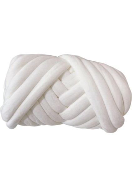 Kalın Iplik Tüpü Hacimli Dev Iplik Tüpü Ipliği Kol Örgüsü Için 2,2 Lbs Beyaz (Yurt Dışından)