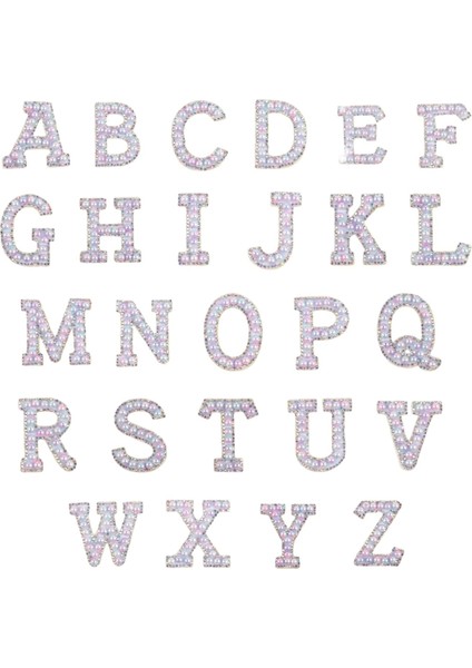 26X Rhinestone Mektup Zanaat Dıy Degrade Açık Dikmek (Yurt Dışından)