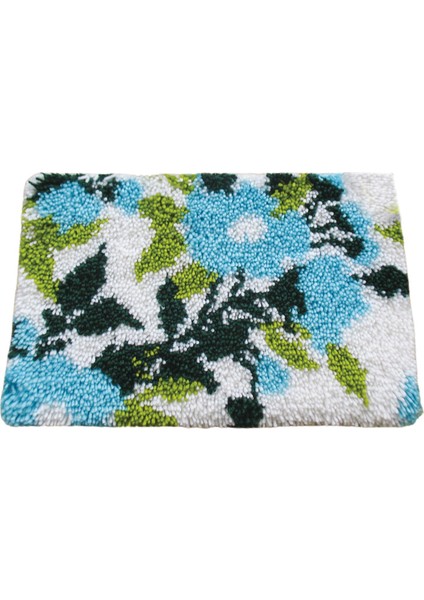 Çiçek Halı Setleri Nakış Halı El Yapımı Festival Hediye Parti Favor Odası Çocuk Şkinler Için Yapma Kitleri, Mavi Çiçek (Yurt Dışından) modelleri