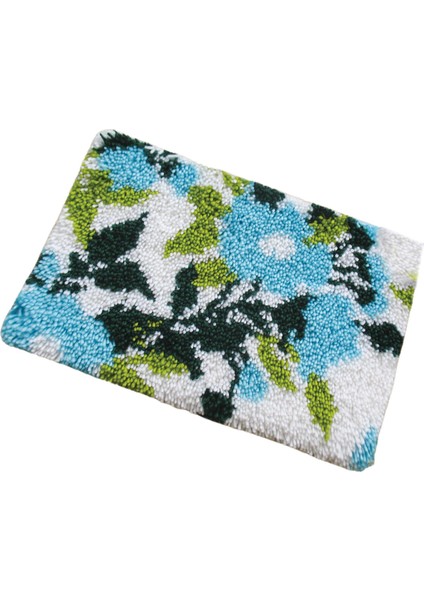 Çiçek Halı Setleri Nakış Halı El Yapımı Festival Hediye Parti Favor Odası Çocuk Şkinler Için Yapma Kitleri, Mavi Çiçek (Yurt Dışından) fırsatları