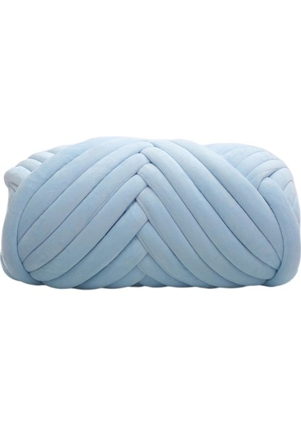 1kg Kadife Tıknaz Iplik Kol Örgü Rahat Yıkanabilir Halı Yapımı Jumbo Açık Mavi (Yurt Dışından) modelleri
