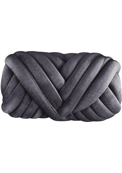 1kg Kadife Tıknaz Iplik Kol Örgü Rahat Yıkanabilir Halı Yapımı Jumbo Derin Gri (Yurt Dışından) fiyatları