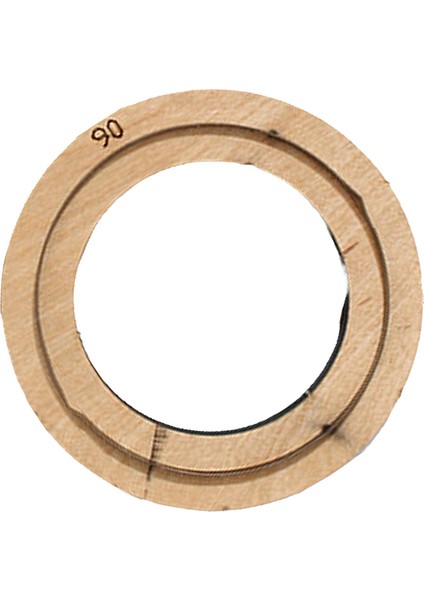 El Yapımı Craft Çantalar Için Yuvarlak Kalı Doğal Ahşap Tabanlı Kesimler 90MM (Yurt Dışından)