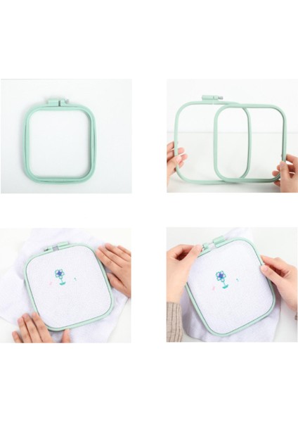 Nakış Çemberler Çerçeve Makrome Zanaat Dıy Ev Düğün Parti 7x7.5 cm (Yurt Dışından) fırsatları