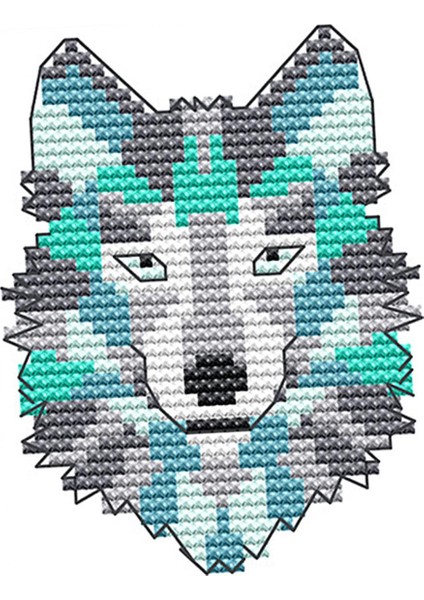 Ön Çapraz Ş 14CT Nakış Iğne I Kurt (Yurt Dışından)