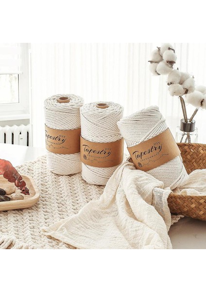 Makrome , Boyasız, Makrome Için Doğal Ip, 5MM-50M (Yurt Dışından) modelleri