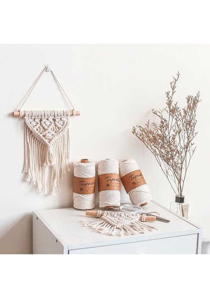 Makrome , Boyasız, Makrome Için Doğal Ip, 5MM-50M (Yurt Dışından) indirimleri