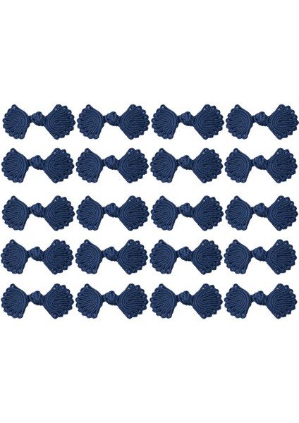 20 Çift Yaprak Tasarım Çin Knot Kapakları Hanfu Çanta Kostüm Bağlantı Elemanları Donanma (Yurt Dışından) fiyatları