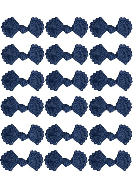 20 Çift Yaprak Tasarım Çin Knot Kapakları Hanfu Çanta Kostüm Bağlantı Elemanları Donanma (Yurt Dışından) indirimleri