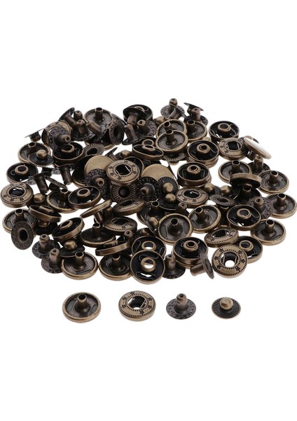 30 Takım Pirinç Çıtçığlantı I Çıtçıt Düğme Ş 17MM (Yurt Dışından)