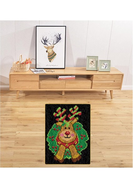 Noel Düğümlü Halı, Çocukların ve Şkinlerin Yapması Için Halı Şeklindedir. (Yurt Dışından) modelleri