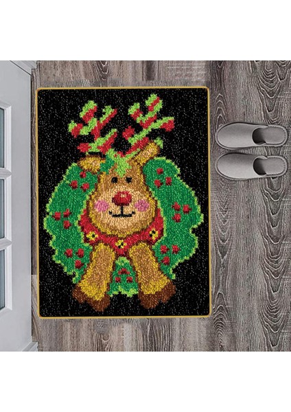 Noel Düğümlü Halı, Çocukların ve Şkinlerin Yapması Için Halı Şeklindedir. (Yurt Dışından) fırsatları