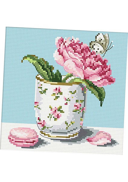 Çiçekler Sayılan Çapraz Ş Kitleri Başlayanlar Için El Nakışı El Sanatları Dıy 27X27CM 11CT (Yurt Dışından) fırsatları