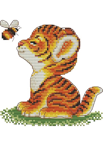 I Damgalı Kanaviçe, Baş Için Sayı 18X19CM ile (Yurt Dışından)