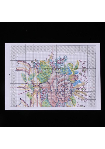 Çiçek Damgalı Kanaviçe Çapraz Ş 11 35 × 35CM 11CT (Yurt Dışından) fırsatları