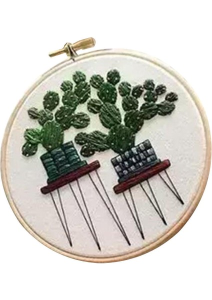 Dıy El Yapımı Nakış Başlangıç Bitkiler Damgalı Çapraz Ş EC007 (Yurt Dışından) fiyatları