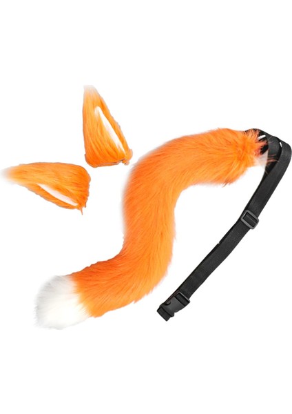 Kurt Kuyruk Cosplay Set Saç I Şapkalar Anime Turuncu (Yurt Dışından)