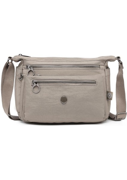 Nano Metalik Postacı Çantası 1238 - Vizon