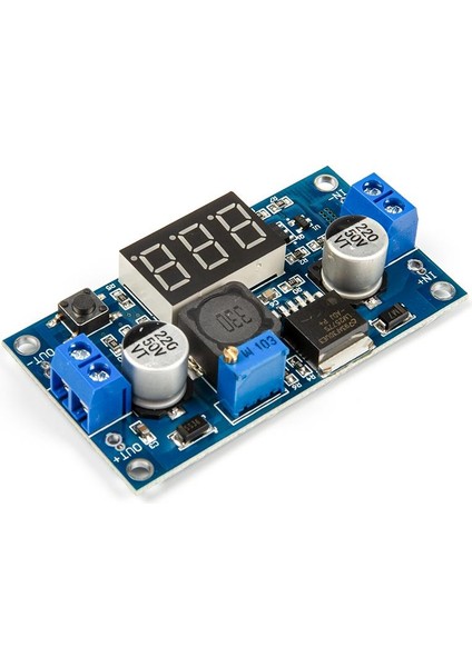 LM2577 Ayarlanabilir Gerilim Gösteren LED'li Gerilim Yükseltici Modülü