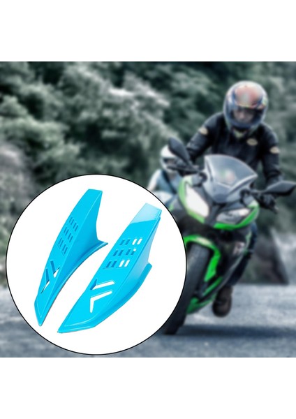 Motosiklet Şık Güçlü Yapışkan Parçalar Mavi (Yurt Dışından)